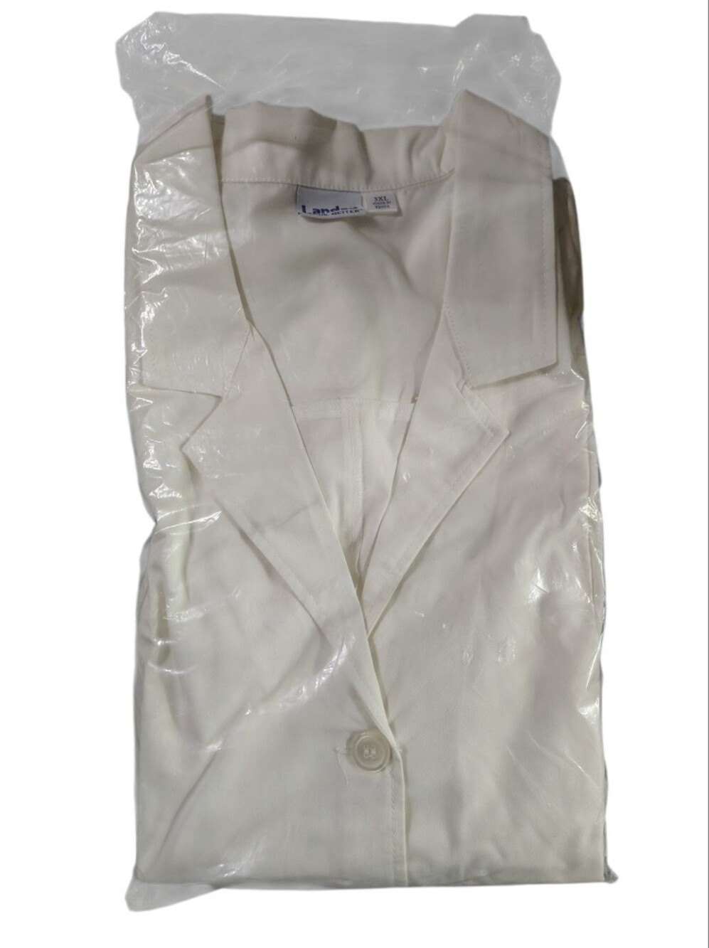 Landau White Women's 3X Lab Coat